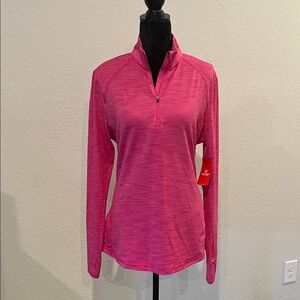 BCG Women's Bright Pink Long Sleeve Athletic Pullover